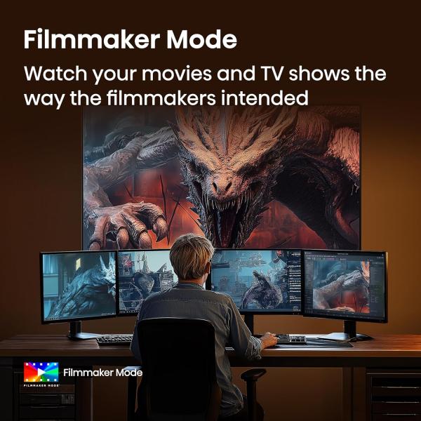 Hisense 108 cm (43 inches) E7Q Series 4K Ultra HD Smart QLED TV 43E7Q (Black)