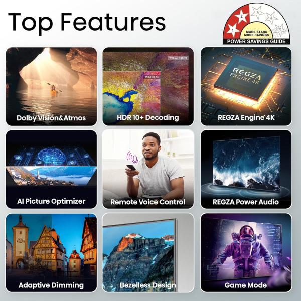 TOSHIBA 215 cm (85 inches) C380RP Series 4K Ultra HD Smart LED TV 85C380RP