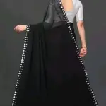  NEW FENCY GEORGETTE CUT WORK SAREE