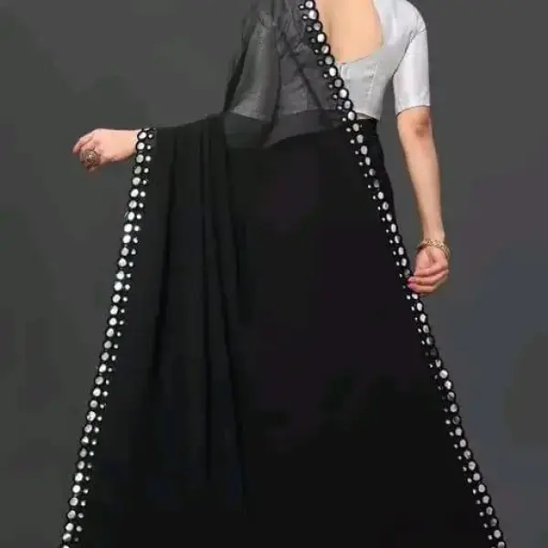  NEW FENCY GEORGETTE CUT WORK SAREE