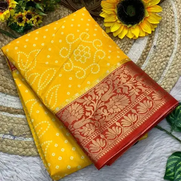 Dola Silk Jaquard Printed Saree