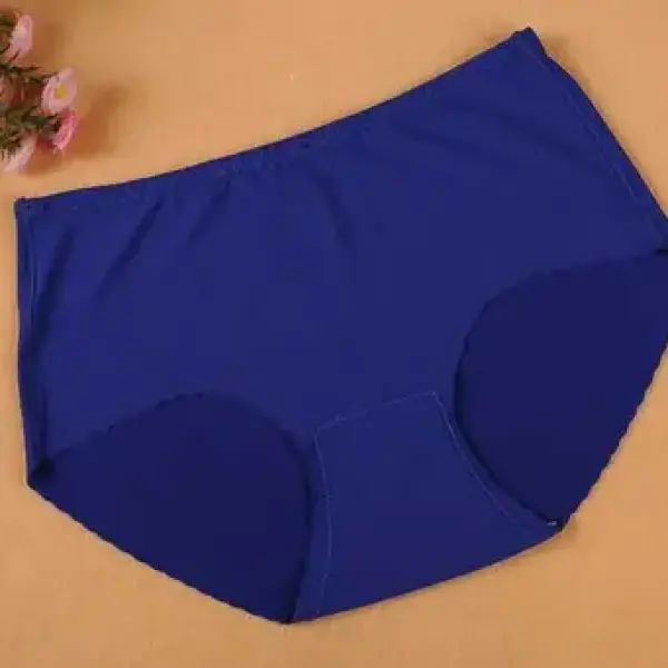 Women Cotton Silk Seamless Panty Combo Set