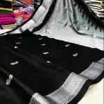 PAITHANI BLACK SILVER