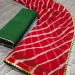 Women's Lehariya Printed Saree