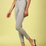 Premium Ankle Length Leggings Cotton Dark Grey