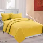 Double bed with two pillow covers