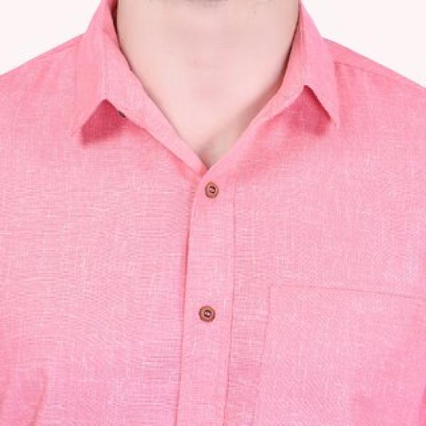 Men's Half Sleeve Cotton Spread Collar Shirt