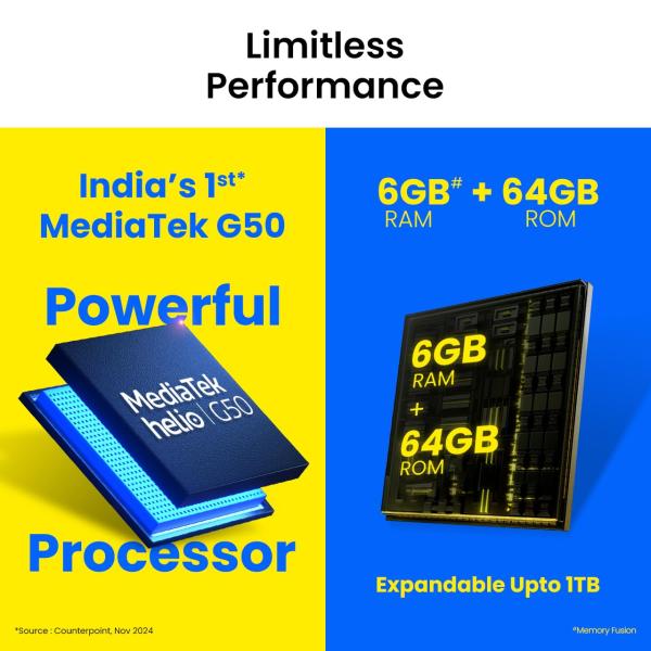 Tecno POP 9 (Glittery White, 3GB+64GB) |India's 1st Mediatek G50 | IP54 Rated | IR Remote | Dual Speaker with DTS | 36 Month Lag Free Fluency | 15W Fast..