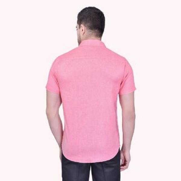 Men's Half Sleeve Cotton Spread Collar Shirt