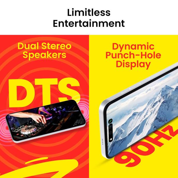 Tecno POP 9 (Glittery White, 3GB+64GB) |India's 1st Mediatek G50 | IP54 Rated | IR Remote | Dual Speaker with DTS | 36 Month Lag Free Fluency | 15W Fast..