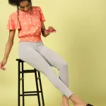 Premium Ankle Length Leggings Cotton Dark Grey