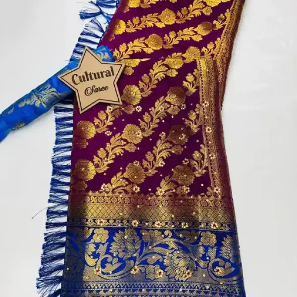 Women's Banarasi Balaton Silk Saree