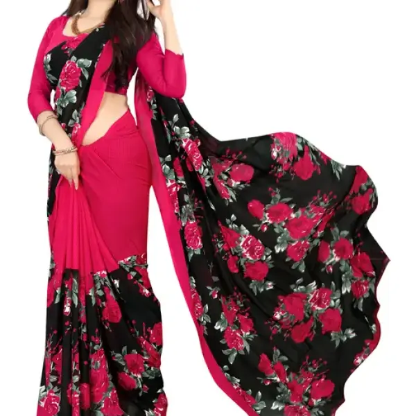  Printed, Daily wear, Georgette Saree