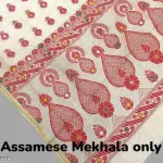  Traditional Assamese Art Muga Silk Fancy Mekhala Handloom Woven