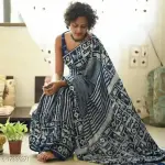 Women's Cotton Mulmul Saree