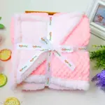 BABY Blanket for All Seasons, Fur Blankets for Baby, Fluffy Blanket for Both Baby Boys and Baby Girls up to 12 Months, Baby Wrapper, Newborn Baby Blanket (Pink - 100x80 cm)