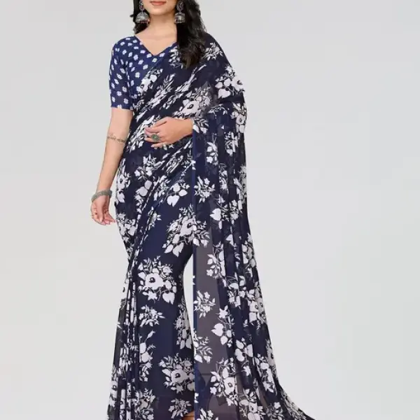  Daily Wear - Printed - Georgette Saree
