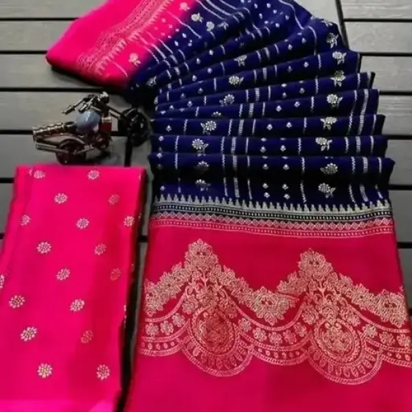 NavSarjan Silk printed saree