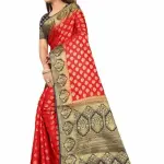 Women's cotton silk multicolour Saree