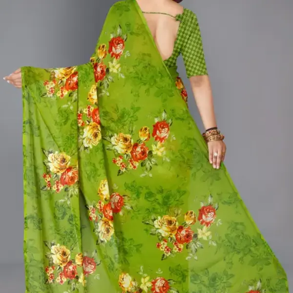  Dhyani Fashion Daily Wear georgette Saree