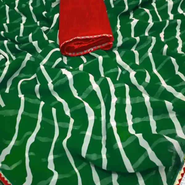 Women's Lehariya Printed Saree
