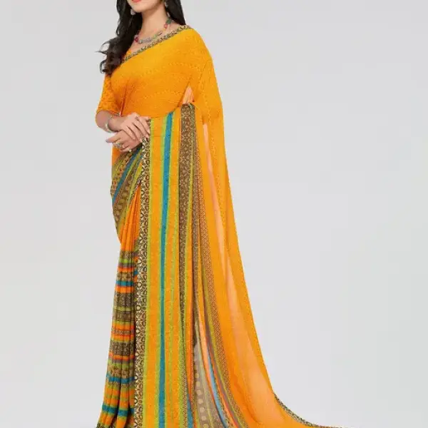  Daily Wear - Printed - Georgette Saree
