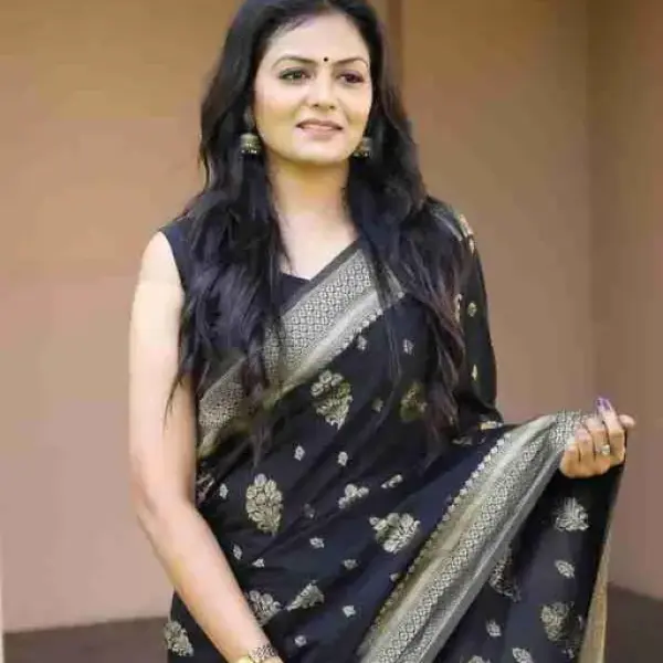  Jacquard Gold Zari Woven Litchi Silk Traditional Soft Banarasi Saree