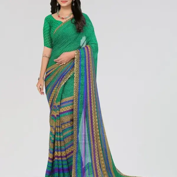  Daily Wear - Printed - Georgette Saree