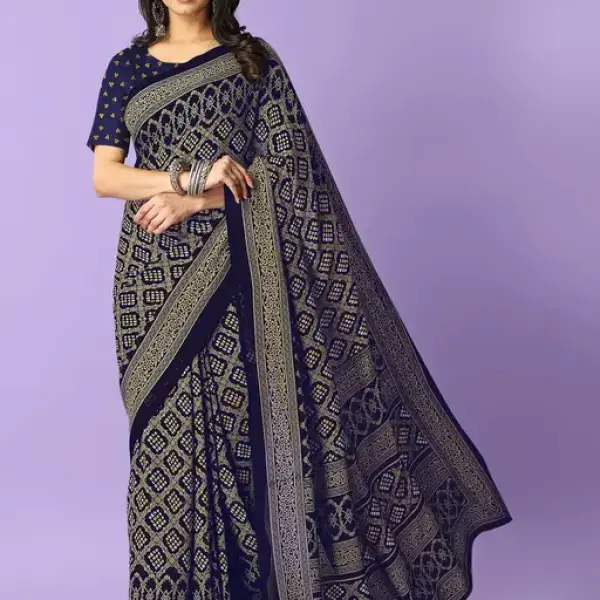  Printed Daily Wear Georgette Saree
