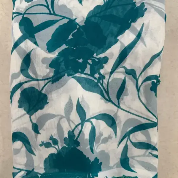  Georgette Printed Saree (With Lace)