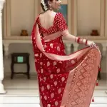  Woven BanarasiSilk Jacquard Saree