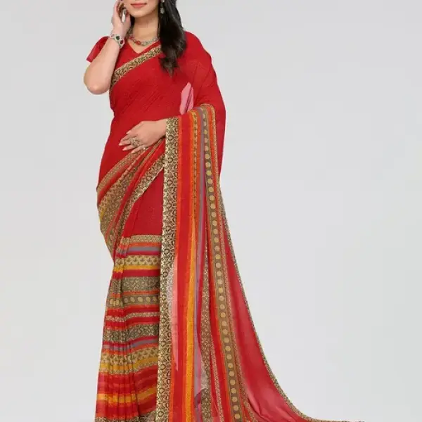  Daily Wear - Printed - Georgette Saree