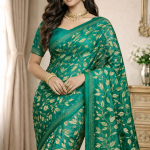 Georgette Printed Sarees for Women with Blouse Piece