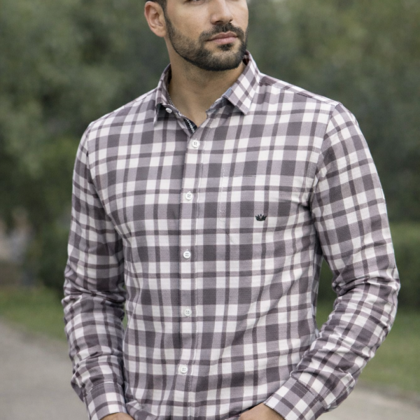 Premium Men's Stylish Check Shirt-Regular Fit
