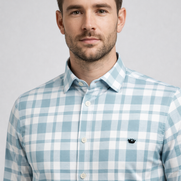 Premium Men's Stylish Check Shirt-Regular Fit