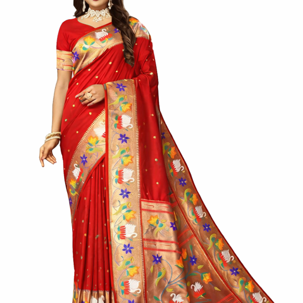 Women's  Paithani Silk Saree