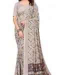 Women's Desinger Printed Trendy Georgette Saree