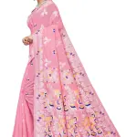  BROYAAR SHOP Jamdani Designer Cotton Blend Silk Saree
