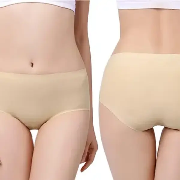 Women Cotton Silk Seamless Panty Combo Set
