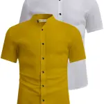 Slim Fit  Half Sleeves Men's Casual Shirt(Combo)