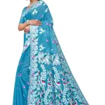  BROYAAR SHOP Jamdani Designer Cotton Blend Silk Saree