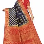 Women's cotton silk multicolour Saree