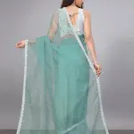 Women's SUPERNET BEADS AND STONE SAREE
