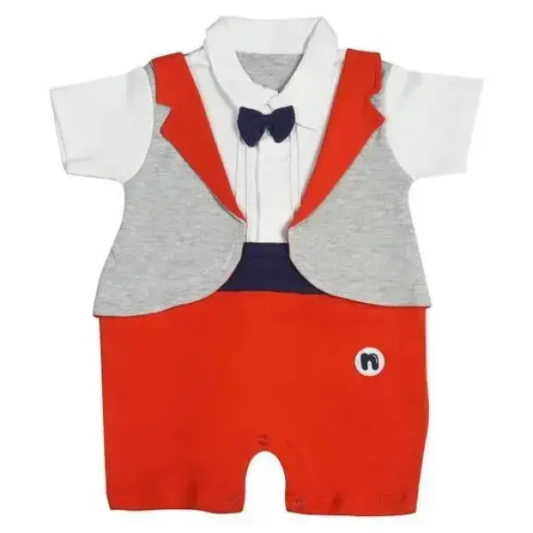 Cotton Rompers Onesies Sleepsuits Jumpsuit Night Suits for Infants Newborn Baby Boys & Girls Red