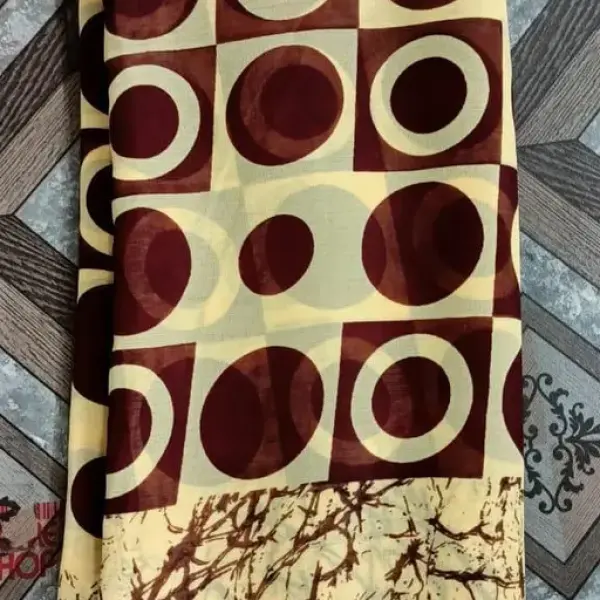  Prints Fancy Women's Georgette Printed Saree