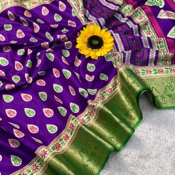 Dola Silk Jaquard Printed Saree