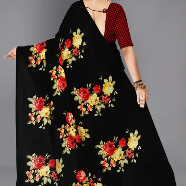  Fashion Daily Wear georgette Saree