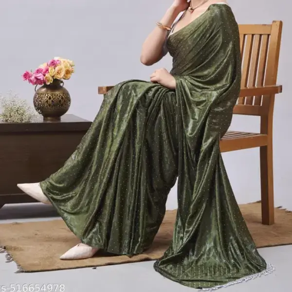 Women's Stone Work Saree