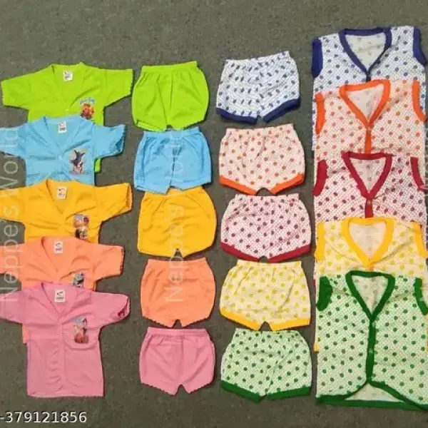 BABY PLAIN SLEEVE AND WHITE BUTTON - 10