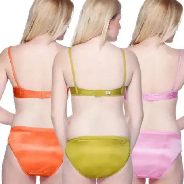 Women Solid Lingerie Set